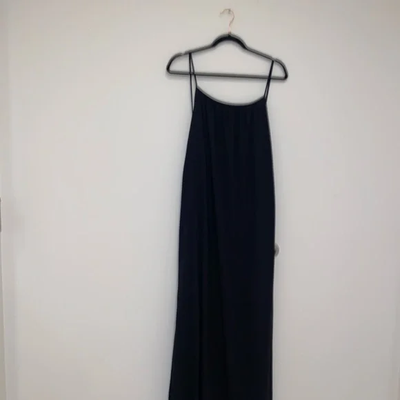 NWT H&M long black skinny strap maxi dress. - Picture 7 of 10